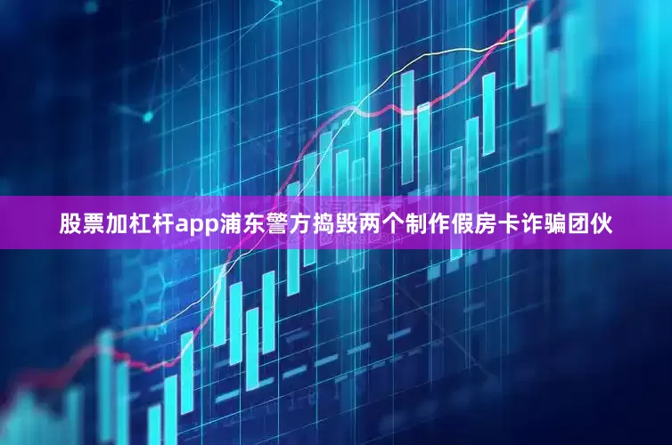 股票加杠杆app浦东警方捣毁两个制作假房卡诈骗团伙